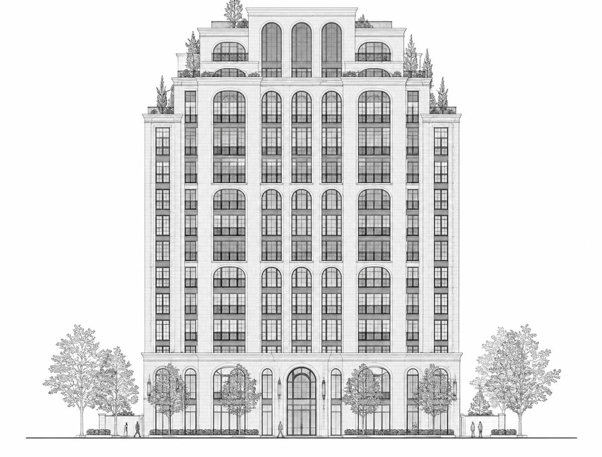 Building elevation — AI-generated concept rendering