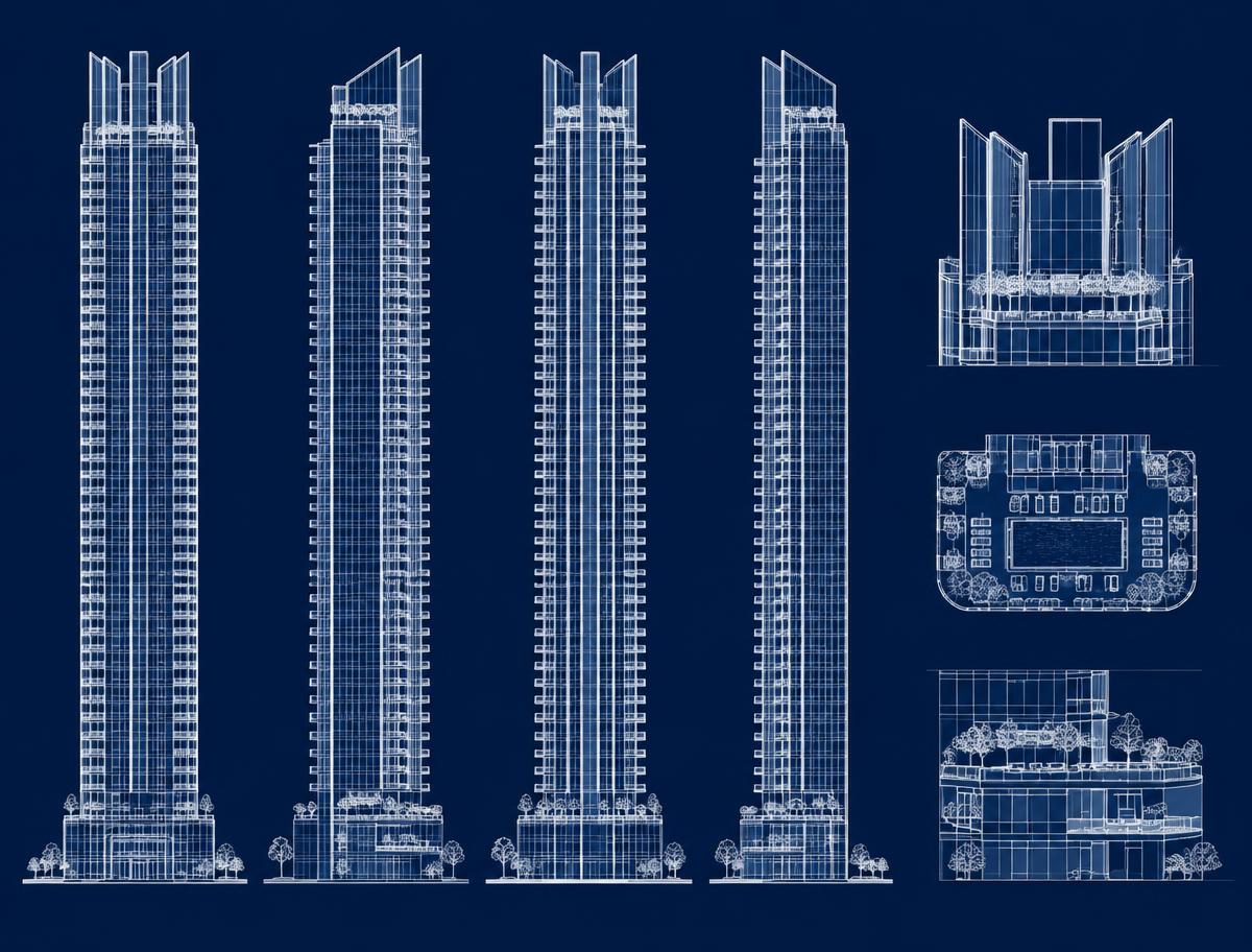 Building elevation — AI-generated concept rendering