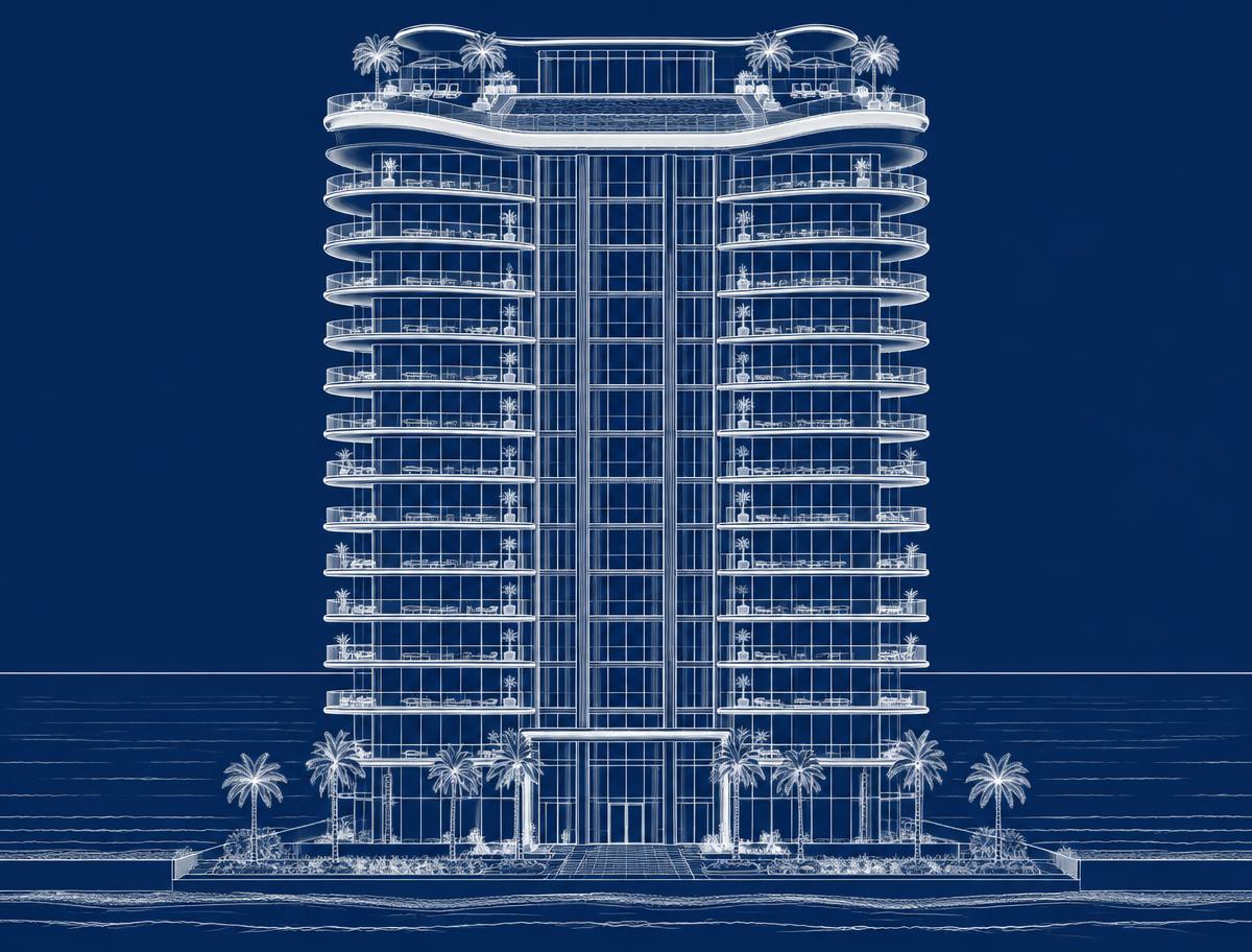 Building elevation — AI-generated concept rendering