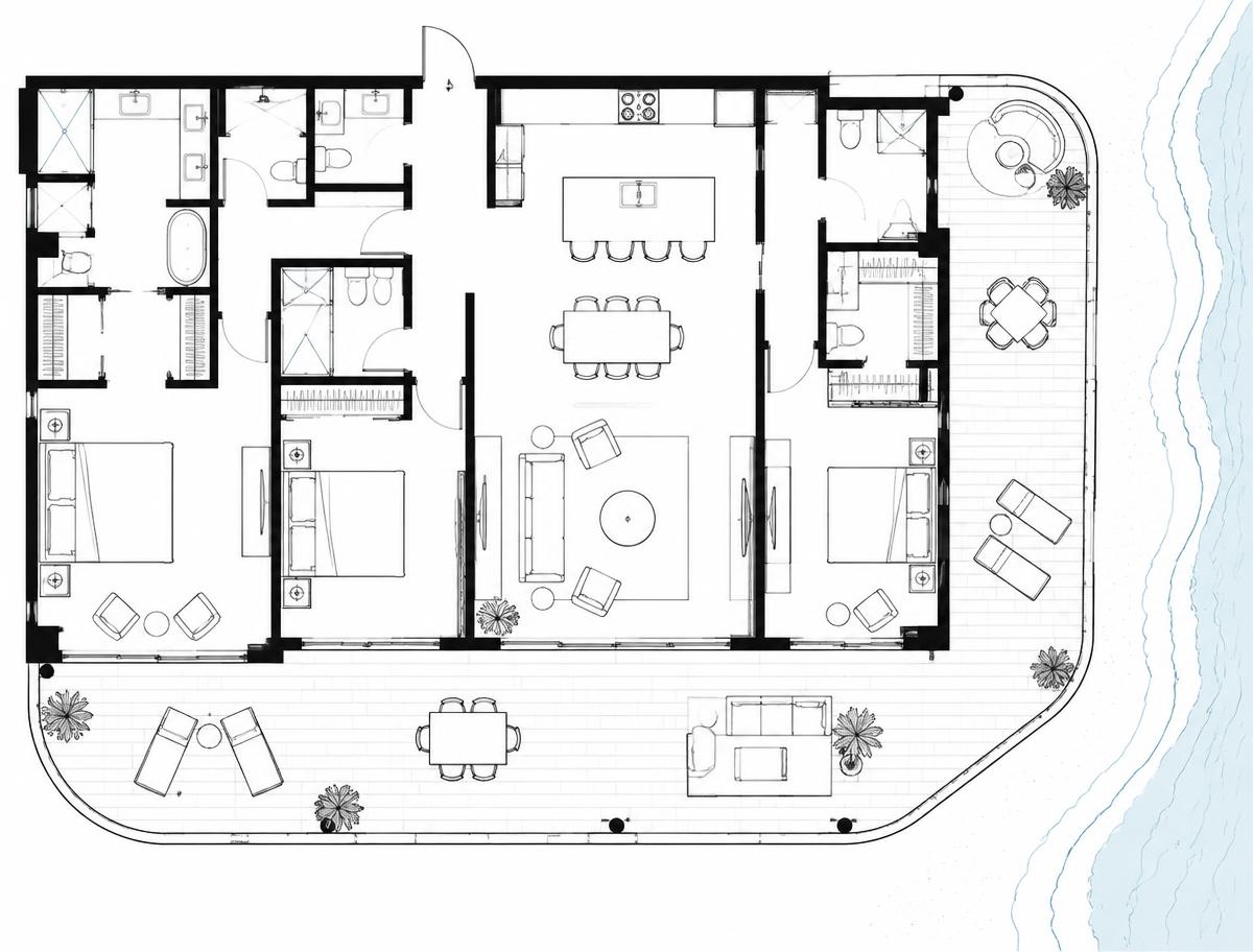 Floor plan — AI-generated concept rendering
