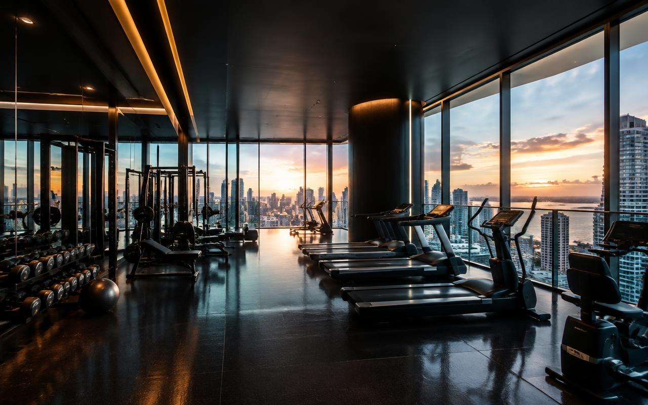 Fitness center & gym — AI-generated concept rendering