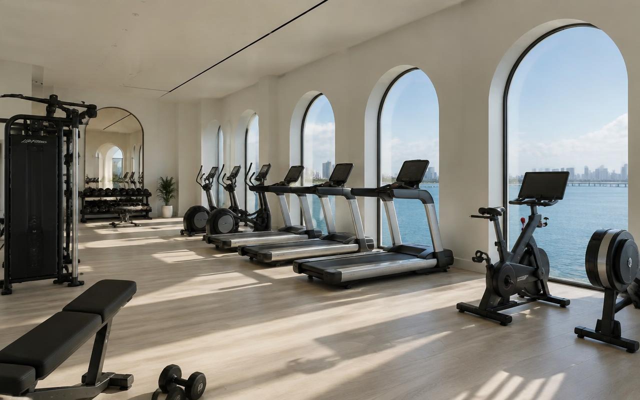 Fitness center & gym — AI-generated concept rendering