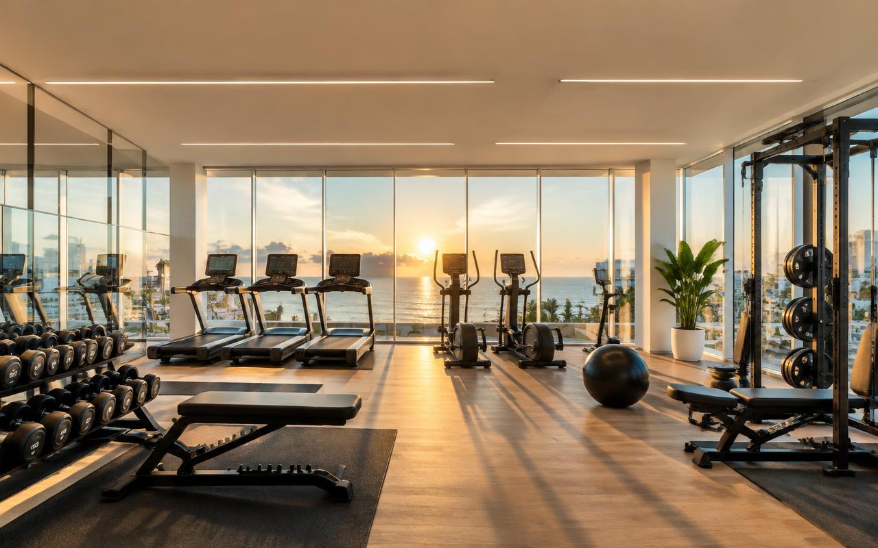 Fitness center & gym — AI-generated concept rendering